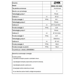 VOX ugradbena ploča za kuhanje EBG 310 GIX VOX ugradbena ploča za kuhanje EBG 310 GIX