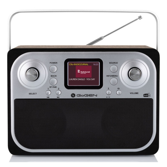 Gogen radio DAB+ DAB 700 BT črn GOGDAB700BTCB