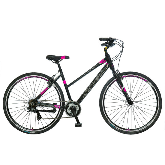 Trekking bicikl Polar Athena Rigid 28" crno-roza