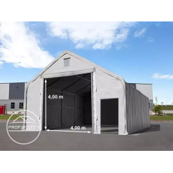 Skladišni šator 10x12m s vratima 4x4 m, cerada PRIMEtex 2300, nezapaljiv