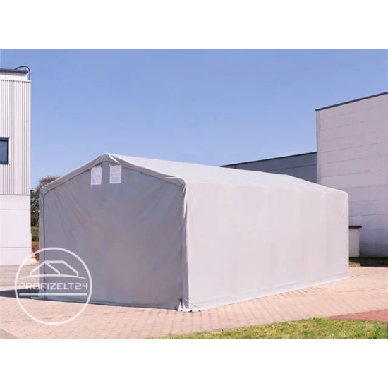 Šator za skladištenje 4x10 m - bočna visina 3,0 m sa patentnim zatvaračem, PVC 850