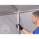 Šator za skladištenje 4x10 m - bočna visina 3,0 m sa patentnim zatvaračem, PVC 850