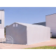 Skladišni šator 6x8 m - bočna visina 3,0 m s patentnim zatvaračem, PVC cerada 850