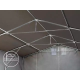 Skladišni šator 6x8 m - bočna visina 3,0 m s patentnim zatvaračem, PVC cerada 850
