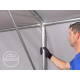 Skladišni šator 6x8 m - bočna visina 3,0 m s patentnim zatvaračem, PVC cerada 850