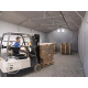 Skladišni šator 8x16 m - bočna visina 4,0 m s patentnim zatvaračem, cerada PRIMEtex 2300, negoriv 