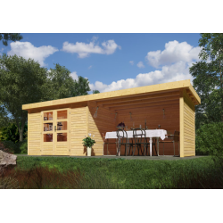 Karibu vrtna kućica Askola 280 sa bočnom i stražnjom stranom Karibu vrtna kućica Askola 280 sa bočnom i stražnjom stranom