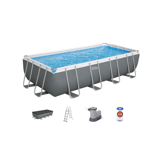 Montažni bazen Power Steel™ Rectangular 549 x 274 x 122 cm sa pumpom s kartonskim filterom