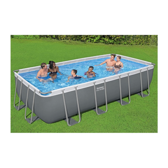 Montažni bazen Power Steel™ Rectangular 549 x 274 x 122 cm sa pumpom s kartonskim filterom