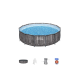 Bazen Steel Pro MAX™ 427 x 107 cm s uzorkom drveta sa pumpom s kartonskim filterom