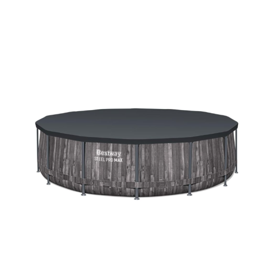Bazen Steel Pro MAX™ 427 x 107 cm s uzorkom drveta sa pumpom s kartonskim filterom
