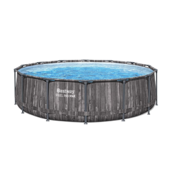 Bazen Steel Pro MAX™ 427 x 107 cm s uzorkom drveta sa pumpom s kartonskim filterom Bazen Steel Pro MAX™ 427 x 107 cm s uzorkom drveta sa pumpom s kartonskim filterom