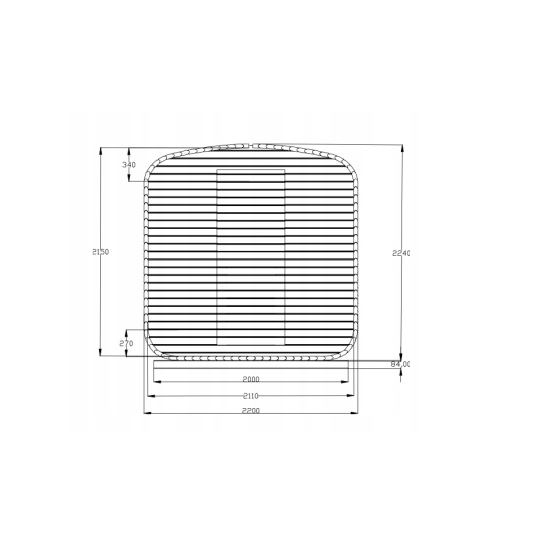 Vanjska sauna Cubio 180