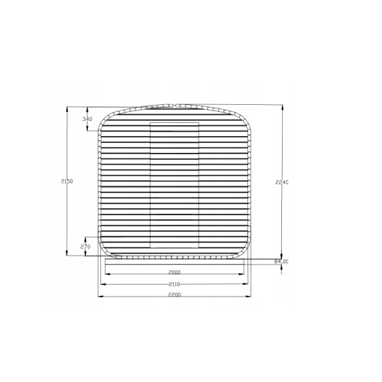 Vanjska sauna Cubio 240