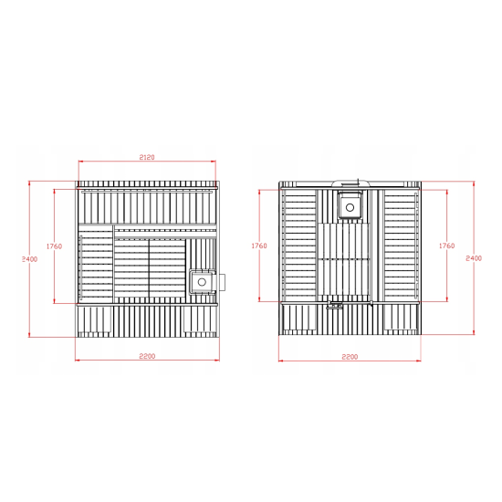 Vanjska sauna Cubio 240