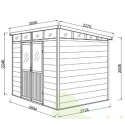 Vrtna kućica Aluna 2