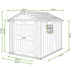 KETER vrtna kućica OAKLAND 759 KETER vrtna kućica OAKLAND 759