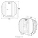 Tradicionalna vanjska sauna CUBE M