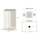 Parni tuš White Luxory XL