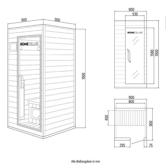 IR sauna Redsun S