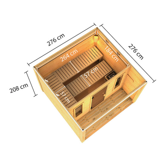 Tradicionalna vanjska sauna Rango