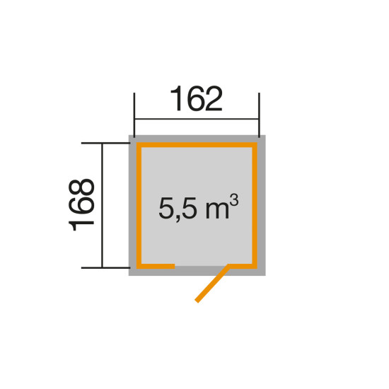 Drvena vrtna kućica 348 Drvena vrtna kućica 348