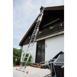 Trodijelna ljestva KRAUSE 3x14 stepenica višenamjenska 4.10m/10.25m/7,20m
