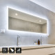 Pravokutno LED ogledalo NOLA – 160 x 70 cm