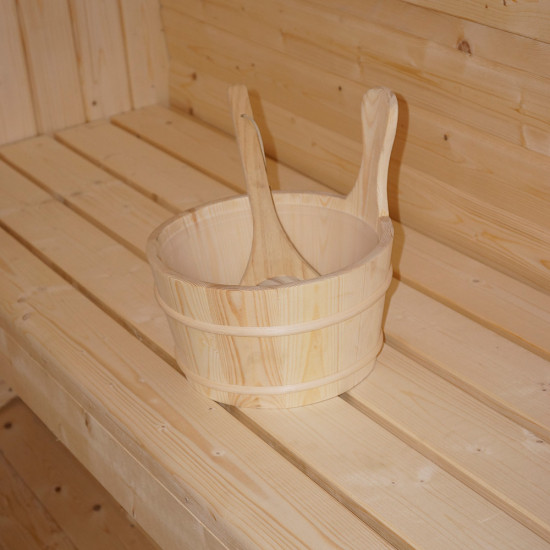 Tradicionalna vanjska sauna CUBE DELUXE L