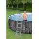 Bazen Steel Pro MAX™ 427 x 107 cm s uzorkom drveta sa pumpom s kartonskim filterom