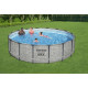 Bazen Steel Pro MAX™ 488 x 122 cm s kamenim uzorkom sa pumpom s kartonskim filterom
