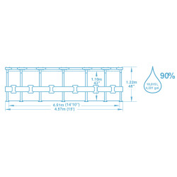 Bazen Steel Pro MAX™ 457x122 cm sa pumpom s kartonskim filterom Bazen Steel Pro MAX™ 457x122 cm sa pumpom s kartonskim filterom