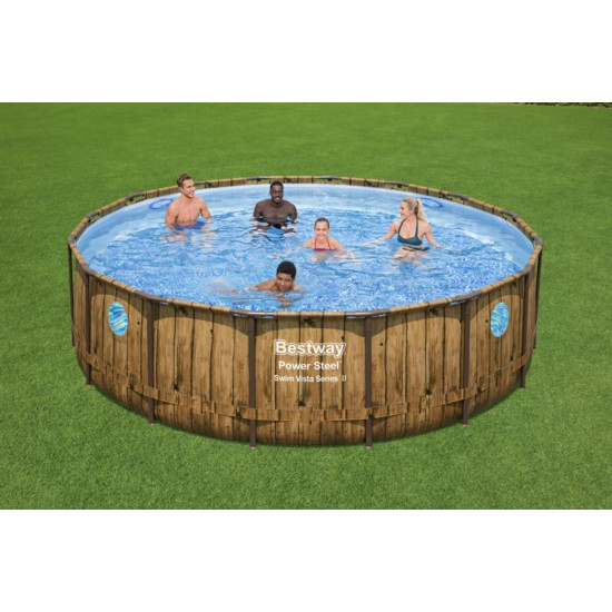 Bazen Bestway Power Steel™ Swim Vista Series™ 488x122 cm 