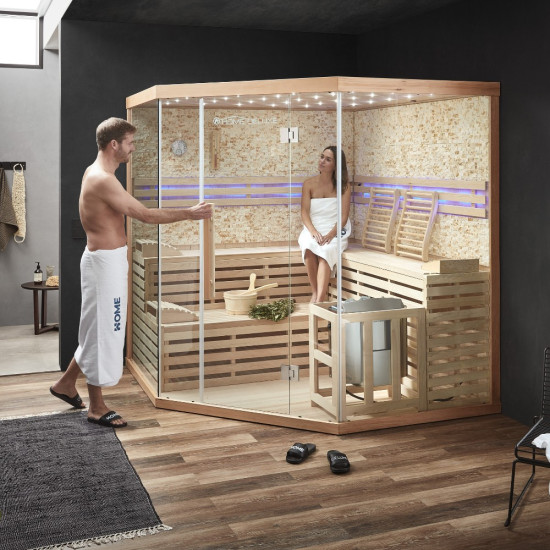 Tradicionalna sauna Skyline XL BIG umjetni kameni zid