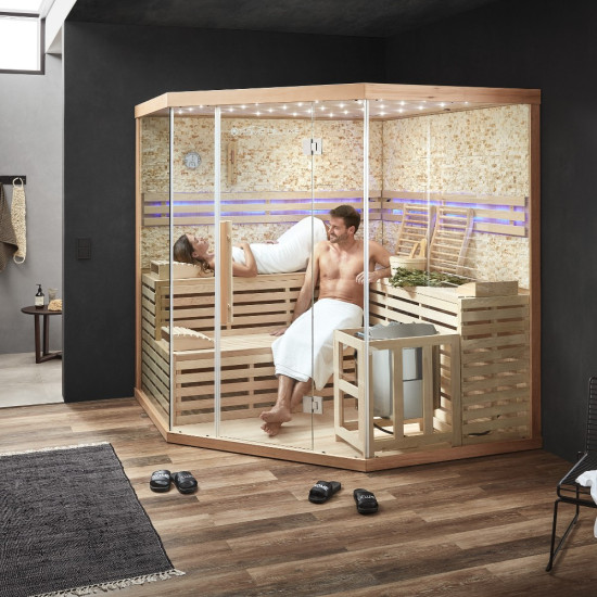 Tradicionalna sauna Skyline XL BIG umjetni kameni zid