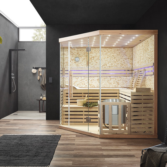 Tradicionalna sauna Skyline XL BIG umjetni kameni zid