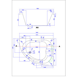 Magnolia masažna kada Royal 180 Magnolia masažna kada Royal 180