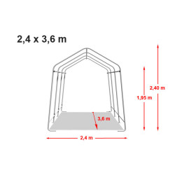 Garažni šator 2,4x3,6 m - PE 450 Garažni šator 2,4x3,6 m - PE 450