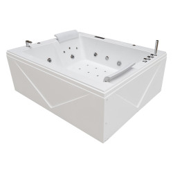 Hidromasažna kada DIABLO 666, bijela, 180x150 CM Hidromasažna kada DIABLO 666, bijela, 180x150 CM