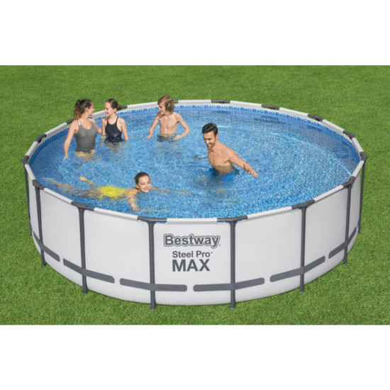 Montažni bazen Steel Pro MAX™ 488 x 122 cm sa pumpom s kartonskim filterom