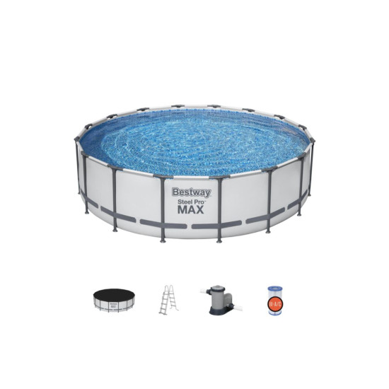 Montažni bazen Steel Pro MAX™ 488 x 122 cm sa pumpom s kartonskim filterom