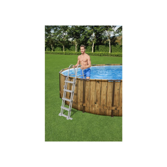 Bazen Power Steel™ Swim Vista 549 x 122 cm s uzorkom drveta sa pumpom s kartonskim filterom Bazen Power Steel™ Swim Vista 549 x 122 cm s uzorkom drveta sa pumpom s kartonskim filterom