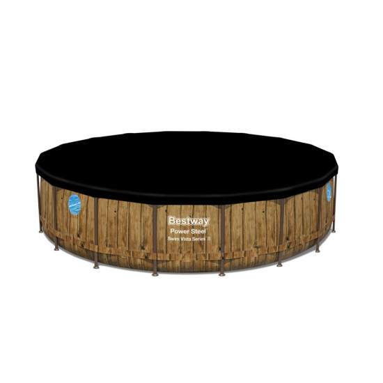 Bazen Power Steel™ Swim Vista 549 x 122 cm s uzorkom drveta sa pumpom s kartonskim filterom Bazen Power Steel™ Swim Vista 549 x 122 cm s uzorkom drveta sa pumpom s kartonskim filterom