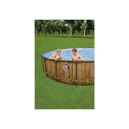 Bazen Power Steel™ Swim Vista 549 x 122 cm s uzorkom drveta sa pumpom s kartonskim filterom Bazen Power Steel™ Swim Vista 549 x 122 cm s uzorkom drveta sa pumpom s kartonskim filterom
