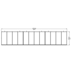 Nadstrešnica za ulazna vrata 6690, bijela Nadstrešnica za ulazna vrata 6690, bijela
