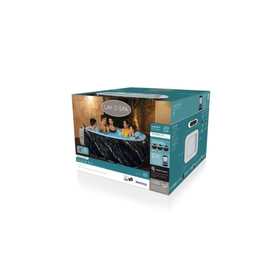 Masažni bazen Lay-Z-Spa® Hollywood Smart Airjet™ 180 x 180 x 66 cm