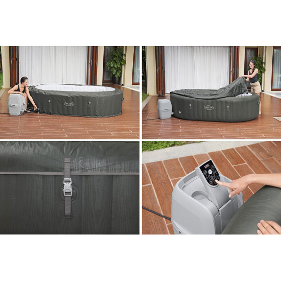 Masažni bazen Lay-Z-Spa® Mauritius AirJet™ 270 x 180 x 71 cm