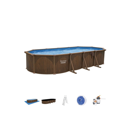 Montažni bazen Hydrium 730 x 360 x 130 cm s filtarskom pješčanom pumpom