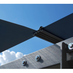 Aluminijska nadstrešnica Arcadia 8500 Antracit 858 x 359 x 242 cm Aluminijska nadstrešnica Arcadia 8500 Antracit 858 x 359 x 242 cm