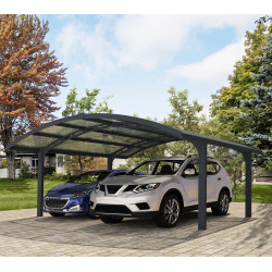 Aluminijska dvostruka nadstrešnica za automobil Arizona Wave 5000 Antracit 495 x 578 x 274 cm Aluminijska dvostruka nadstrešnica za automobil Arizona Wave 5000 Antracit 495 x 578 x 274 cm